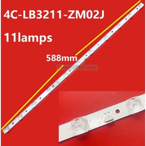 1 PCS LED Backlight Strip 4C-LB3211-ZM02J 39-3030F2.1D-V0.4-20180918 GIC32LB39-3030F2.1D-V0.3 for TCL 32A265