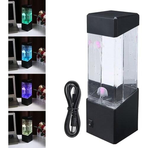 LED Fantasy Jellyfish Lamp Home Office Bedroom Decoraotion Multi-colour Jellyfish Lamp As Holiday Gift Relaxing Mood Night Light