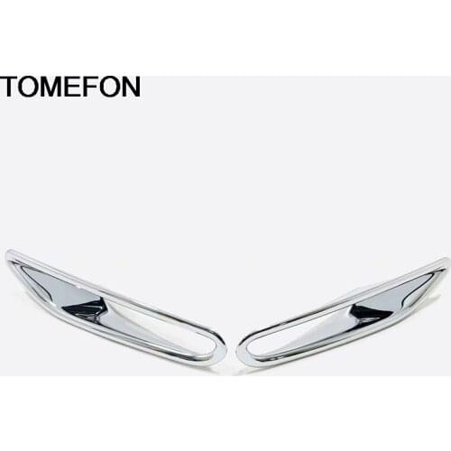 TOMEFON For Nissan Altima Teana 2019 Rear Tail Fog Light Lamp Frame Moulding Cover Trim Exterior Accessories ABS Chrome Sliver