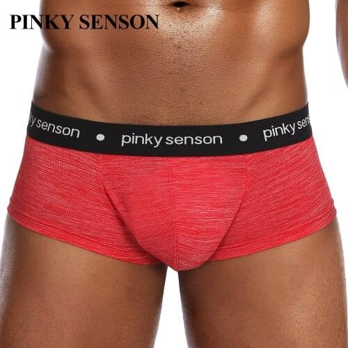 Pinkysenson men underwear sexy boxer smooth mesh Nylon underpants sexy panties boxers shorts трусы мужские men shorts