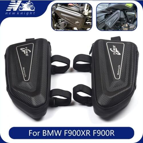 For BMW F900XR F900R Motorcycle Universal Modified Waterproof Tool Storage Side Package Hard Case Triangle Bag Kit Accessories