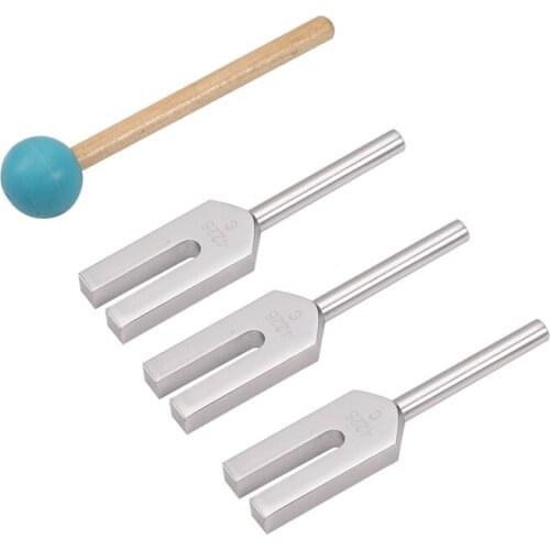 ABSF 4Pcs/Set Aluminum Alloy Angel Crystal Tuning Fork 4096Hz/4160Hz/4225Hz Energy Tuning Fork