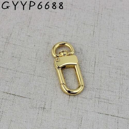 High quality 4pcs Deep gold Trigon Triangle buckle Chunky D ring Purse snap hooks for bag Hardware Accessories metal handbags