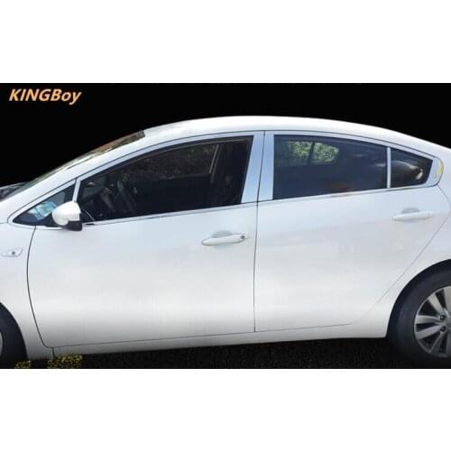 High-quality stainless steel Strips Car Window Trim Decoration Accessories Car styling For Kia K3 2012-2016