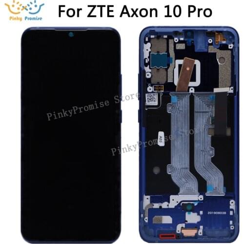 6.47" AMOLED LCD for ZTE Axon 10 Pro 5G / 4G LCD Display Touch Screen Digitizer Department Assembly with Frame