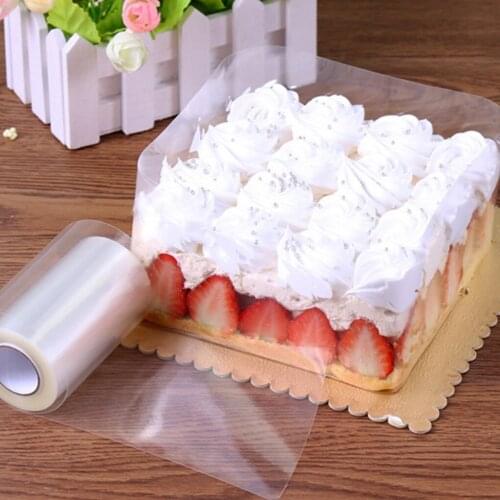 1 Roll Cake Surround Film Transparent Cake Collar Kitchen Acetate Cake Chocolate Candy For Baking Durable 8cm*10m/10cm*10m ZXH