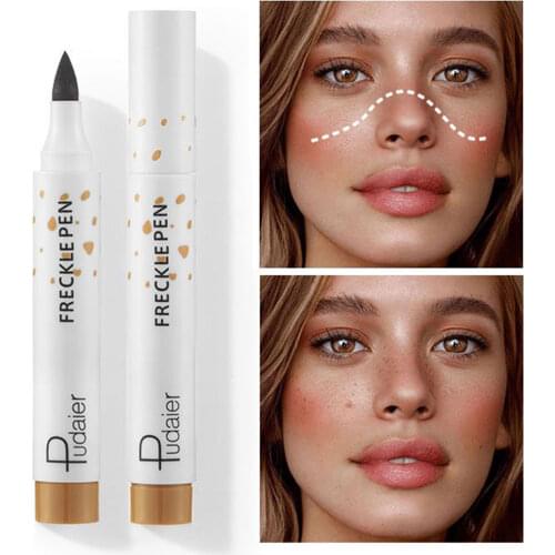 1Pcs Natural Lifelike Freckle Pen Soft Brown Freckle Pen Makeup Waterproof Dot Spot Pen Create The Most Effortless Sunkiss