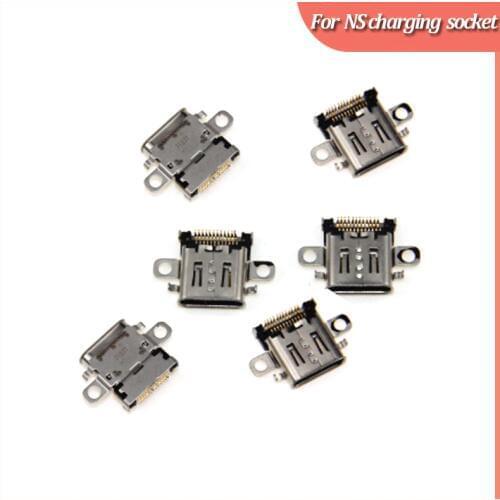 10pcs-20pcs Replacement New type c port power charging charger socket DC Jack For Nintendo Switch repair parts accessories
