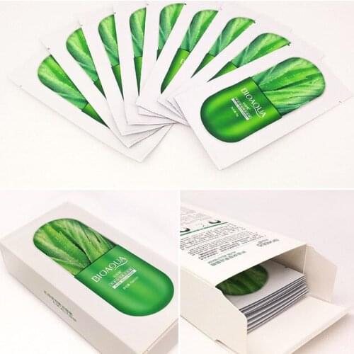 BIOAQUA 10Pcs Moisturizing Blueberry Cherry Jelly Mask Face Wrapped Masks Oil Control Smooth Tender Replenishment Skin Care