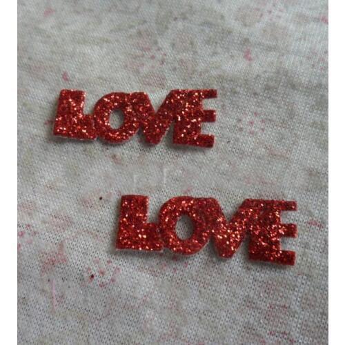 1000 PCS/pack,craft glitter Foam 'LOVE' Sticker decoration for Candy box ,scrapbooking stickers,DIY Wedding decor accessories