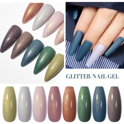 MSRUIOO 2PCS 6PCS Glitter Gel Nail Polish Set Color Nail Gel For Nails Art Manicure Sock Off UV LED Lamp Gel Varnishes