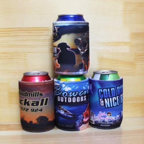 200pcs/lot Printing LOGO Beer Can Cooler Bag Custom Australia Stubby Holder Can Holder Wedding Promotional Gifts Can Sleeve