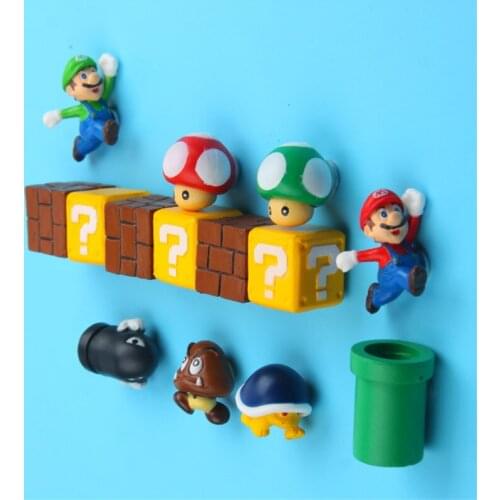 Supered mary 3D Fridge Magnets Message Sticker Adult Man Girl Boy Kids Children Toys Birthday Gifts