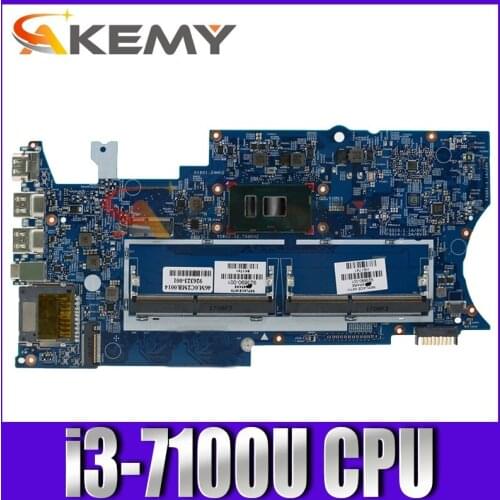 AKemy Laptop motherboard For HP Pavillion X360 14-BA Core SR343 i3-7100U Mainboard 923689-601 16872-1