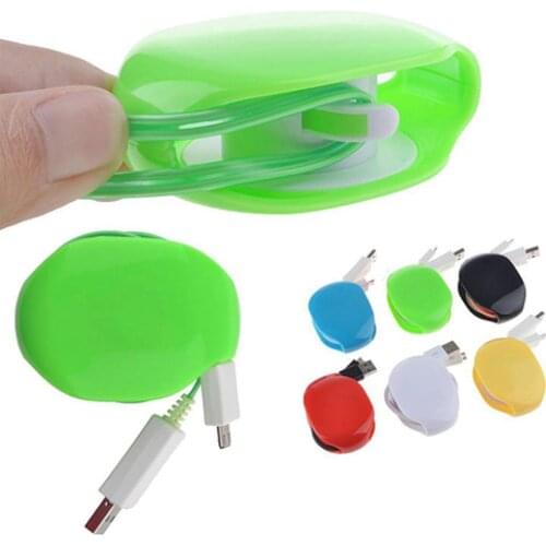 Automatic Earphone Cord Wrap USB Cable Winder Organizer Tidy Ties for Smartphone