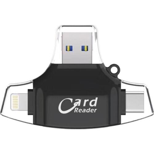Bekit USB 3.0 Card Reader 4 In 1 Micro SD TF Cardreader Type-C OTG iPhone multi-function Adapter For Smartphone Computer
