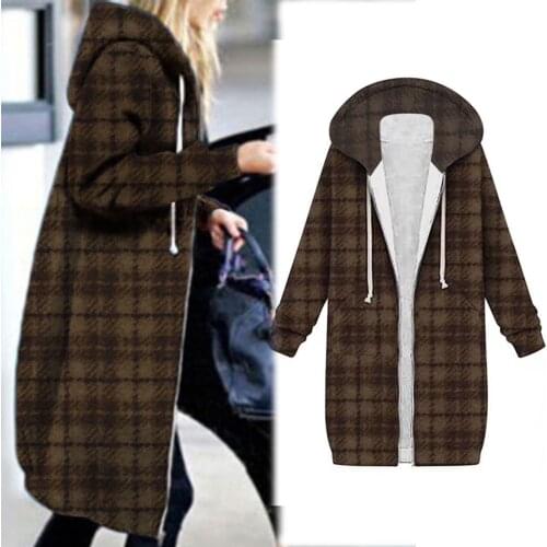 Eillysevens Women's Plaid Coats