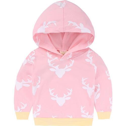 Baby Girl Clothing Newborn Baby Girls Clothes Set Warm Outfits Deer Tops Hoodie Top + Pant Leggings 2pcs Sets Cute Animals Kids