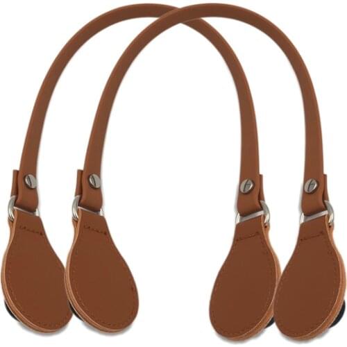 Short Long PU Flat Handle with D Buckle Drops for City Chic Obag Basket Bucket Classic Mini Women Handbag O Bag handbags