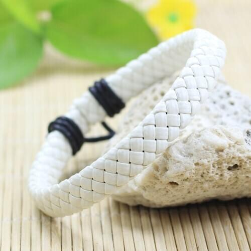 Leather Bracelets 6pcs/set Wrap Woven Fashion Handmade Men Bracelets Women Leather Bracelet Men Bangle Wholesale Jewelry J223