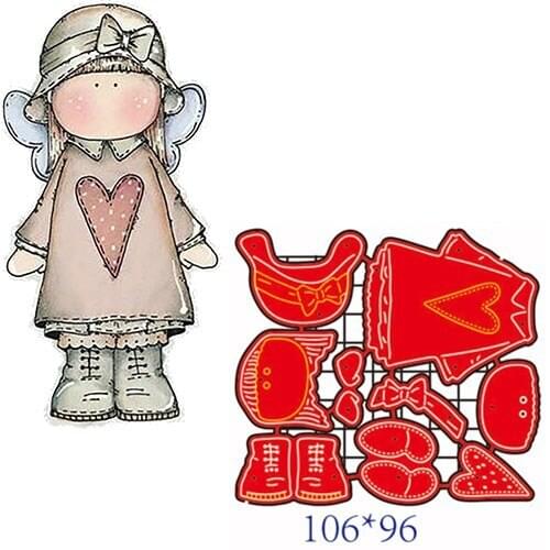 Metal Cutting Dies girl DIY Scrapbooking Paper Cards Decorative Craft Embossing