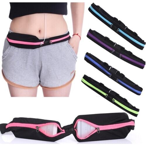 Fashion Mini Fanny Pack For Women Men Portable Convenient USB Waist Pack Travel Multifunctional Waterproof Phone Belt Bag