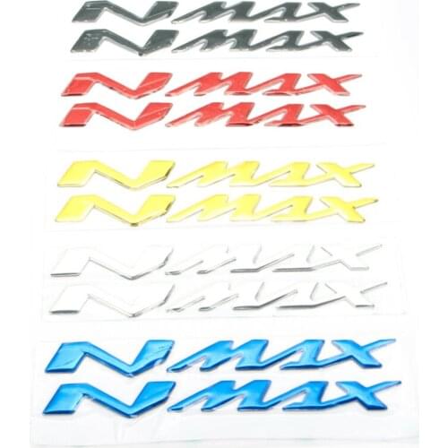 Motorcycle 3D Tank Emblem Stickers Decals 5 Colors N-MAX Logo Applique for Yamaha N-MAX125 N-MAX155