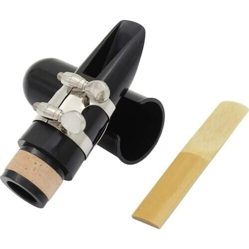 Mouthpiece Kit, Includes Ligature+Clarinet Reed 2.5+Black Clarinet Mouthpiece Plastic Cap Musical Instrument Accessories