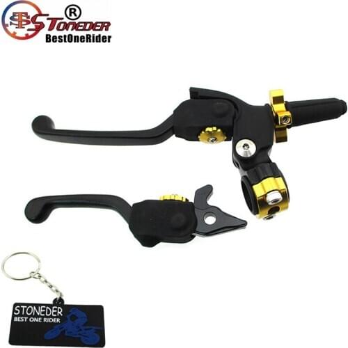 STONEDER IGP Profile Pro Folding Clutch Brake Levers Pit Dirt Bike 2017+ Piranha YCF Orion M2R Thumpstar Braaap Atomik DHZ SSR