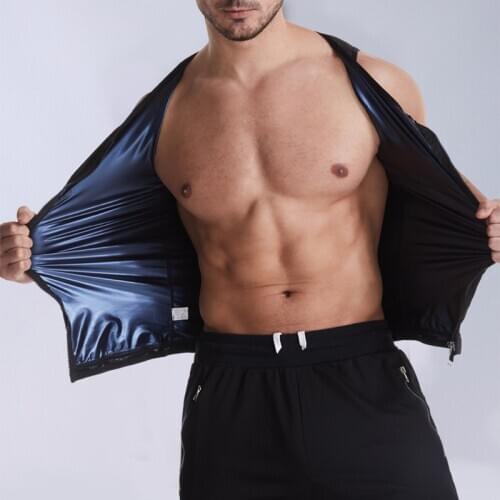 Sauna Sweat Vest for Women Waist Trainer Vest Men Sweat Tank Top Shaper Women with Zipper Sport Workout Shapewear Shapers