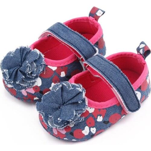 Cute Flower Baby Shoes Fashion Spring Autumn Newborn Infant Girls Princess Shoes Antislip Toddlers Soft Crib Shoes