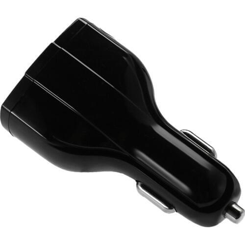 Universal Car Charger 3.5A 1.8A Fast Power Triple USB Ports Adapter Black