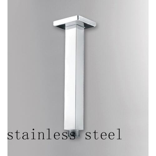 Bathroom Shower Arms Rainfall Shower Head Faucet Outlet Connector Stainless Steel Chrome Polish Wall Mount Toilet AZPJ017B