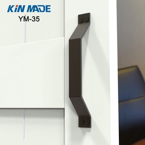 KIN MADE Vintage Rustic Iron Garden Gate Shed Pull Door Handle Sliding Barn Door Hardware Accessories