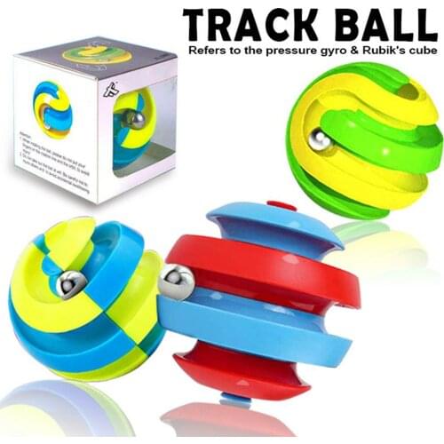 Rotating Magic Bean Toy Decompression Small Beads Spinner Magic Cube Toys Fidget Finger Stress Relieve Puzzle Track Ball Doll