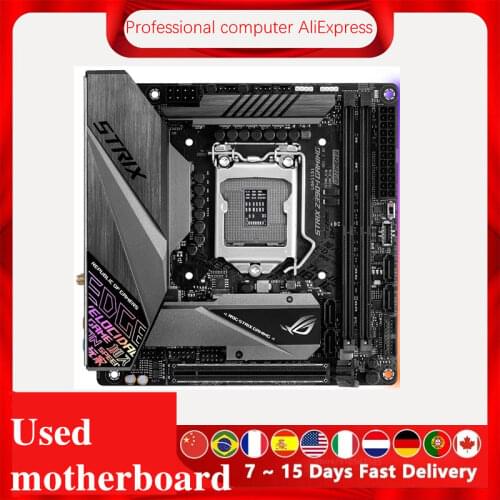 For Asus ROG STRIX Z390-I GAMING Original Used Desktop Intel Z390 Z390M DDR4 Motherboard LGA 1151 i7/i5/i3 USB3.0 SATA3
