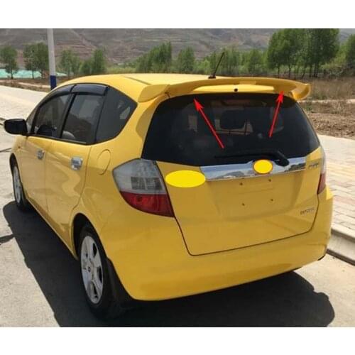 Factory Style Spoiler Wing ABS for 2008-2013 Honda Fit Jazz Hatchback Spoilers Wing A