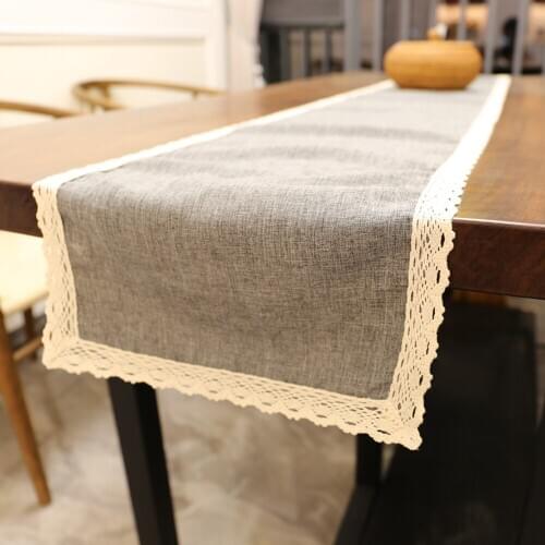 1Pcs Natural Imitated Burlap Jute Linen Table Runner Christmas Wedding Festival Table Runners Dining Room Restaurant Table Decor