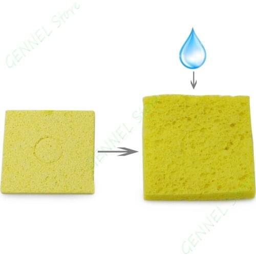 10pcs Thicken Soldering iron Tip Cleaning Sponge Welding Cleaner Pads 55mm*55mm