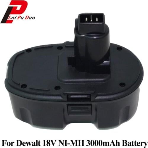 18V 3.0Ah NI-MH Power Tool Rechargeable Battery For Dewalt Drill DC9096 DE9095 DE9098 DC212 DC330 DE9096 DC380KA