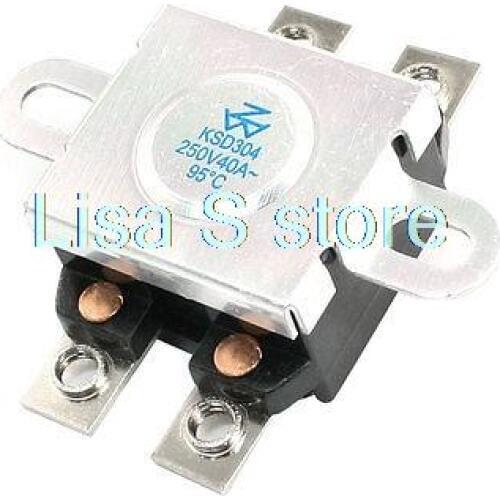 70C 85C 95C NC 4 Pin Solder KSD304 Temperature Control Switch Thermostat 40A 250VAC