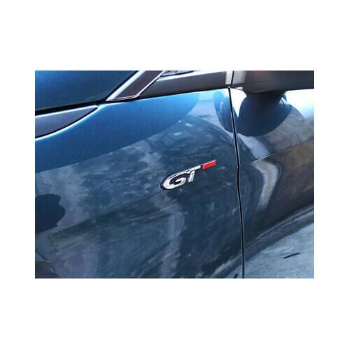 Car Emblem GT Sticker Badge Decoration 1pcs For Peugeot 3008 16-19 / 5008 17-19
