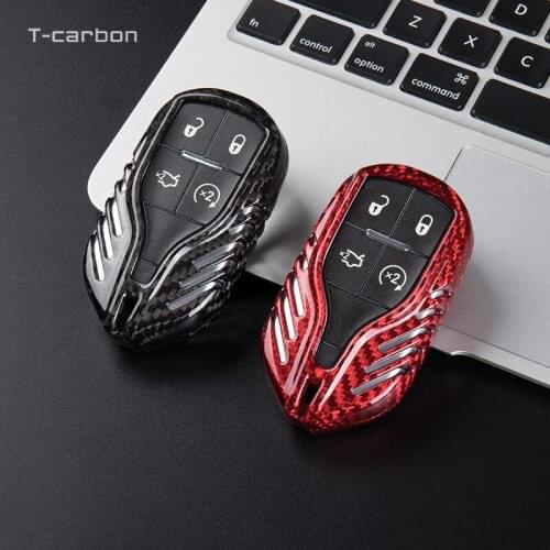 Carbon Fiber Key Case Cover Shell For Maserati Quattroporte Ghibli GranTurismo Levante GranCabrio Spyder Coupe Auto Accessories