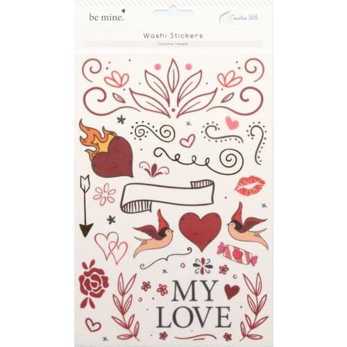 CRZCrafter Washi Stickers Self Adhesive Journaling Embellishments DIY Crafts Scrapbooking Cardmaking Decoration