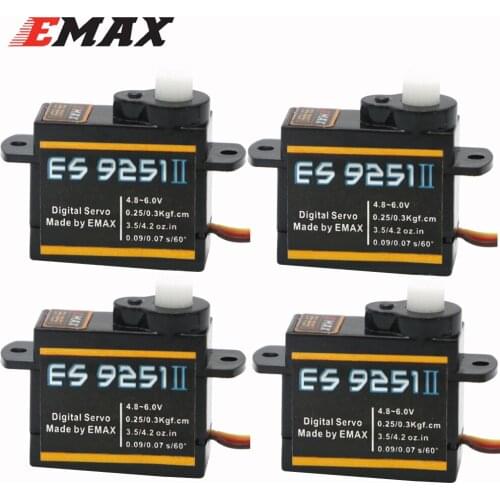 Emax ES9251 4.8-6.0V 0.25/0.3kg.cm Plastic Gear Digital Servo For RC Helicopter Airplane