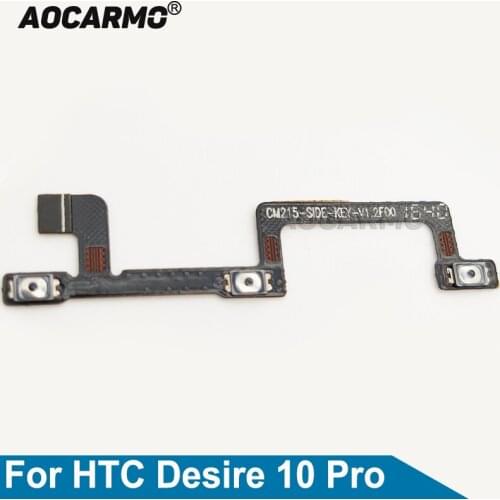 Aocarmo Power On/Off Volume Up/Down Button Flex Cable Replacement Parts For HTC Desire 10 Pro