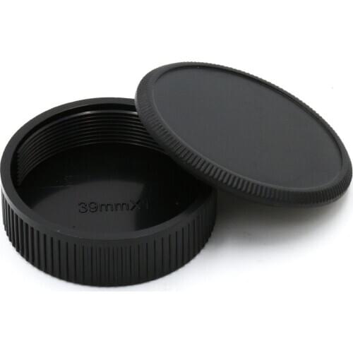 Body Cover + Lens Rear Cap Set for M39 39mm Screw Mount Camera and Lens