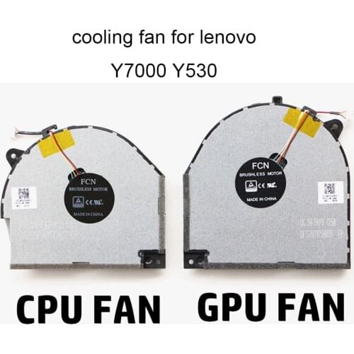 Computer Fans CPU Cooling Fan For Lenovo Legion Y7000 Y530 Y530-15ICH DFS200105BR0T Notebook PC GPU Cooler Radiator 4 wire New