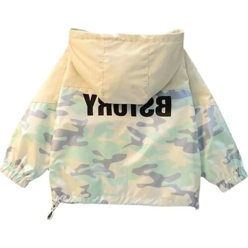 Spring Autumn Kids Coat Hooded Long Sleeve Children Jackets Baby Boy Fall Jacket Little Girls Clothing