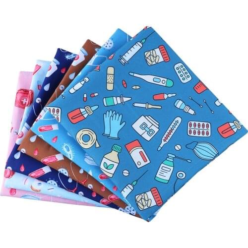 Patchwork sewing tablecloth fabric cartoon girl polyester cotton polyester printed quilt tulle embroidery DIY 50*140cm1 piece